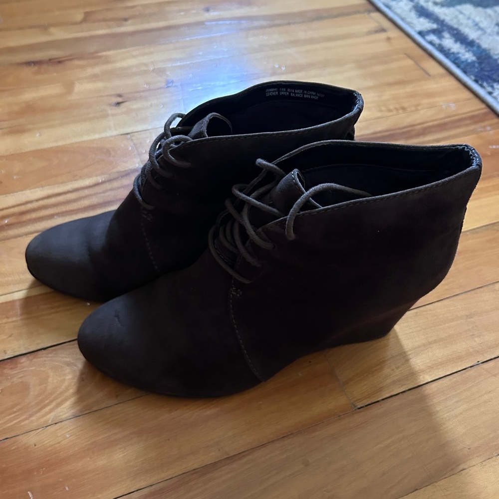 Clarks Brown Ankle Booties